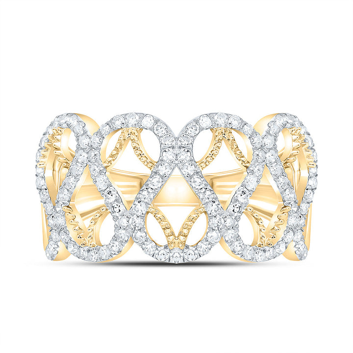 3/8CTW-NAT DIA NK FASHION RING Daisy Joyeria