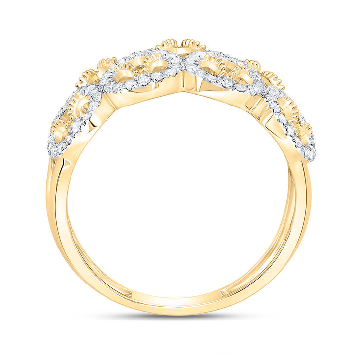 3/8CTW-NAT DIA NK FASHION RING Daisy Joyeria