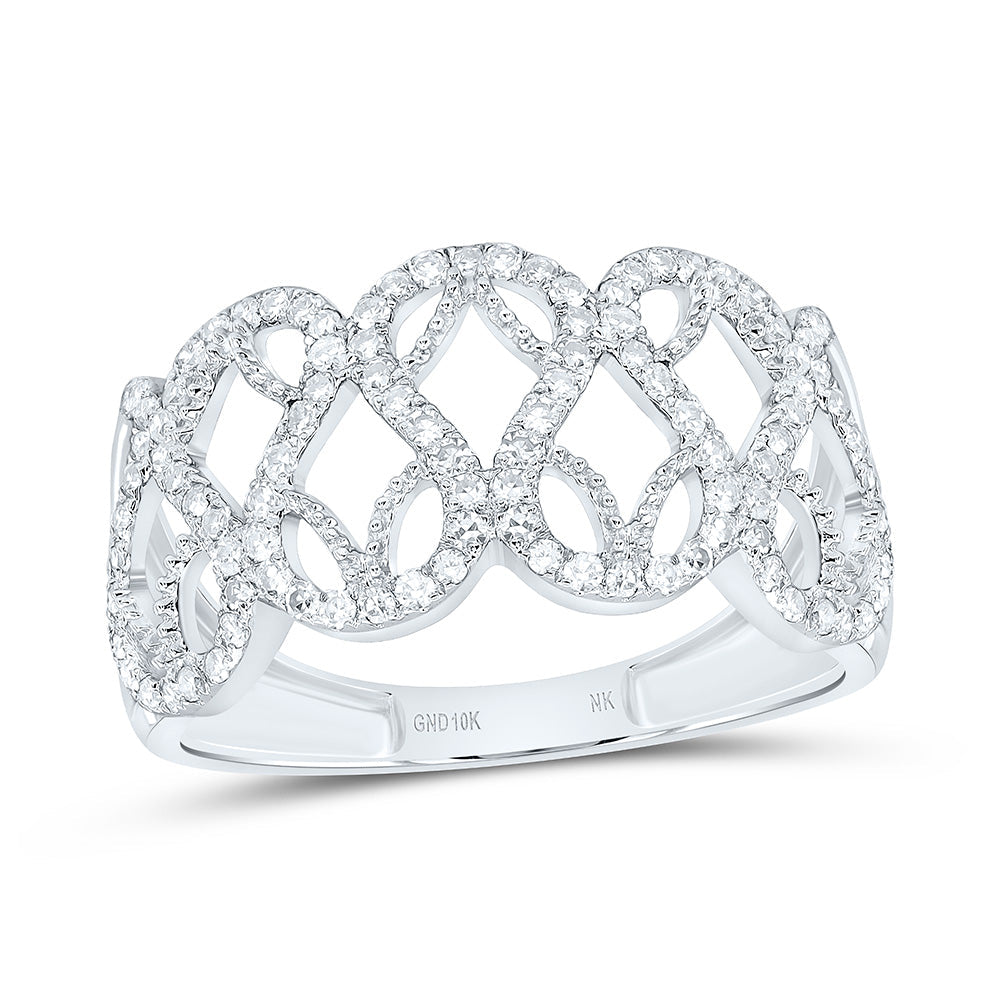 3/8CTW-NAT DIA NK FASHION RING Daisy Joyeria