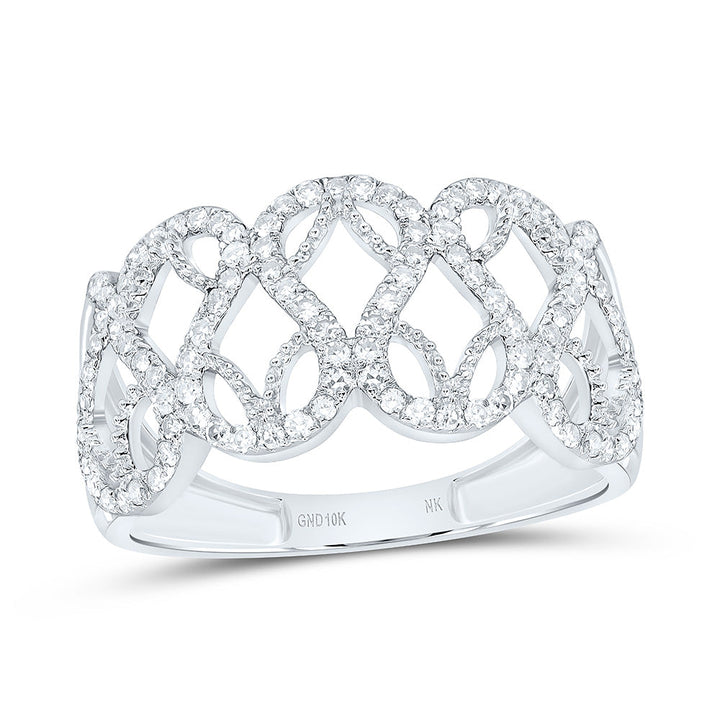 3/8CTW-NAT DIA NK FASHION RING Daisy Joyeria