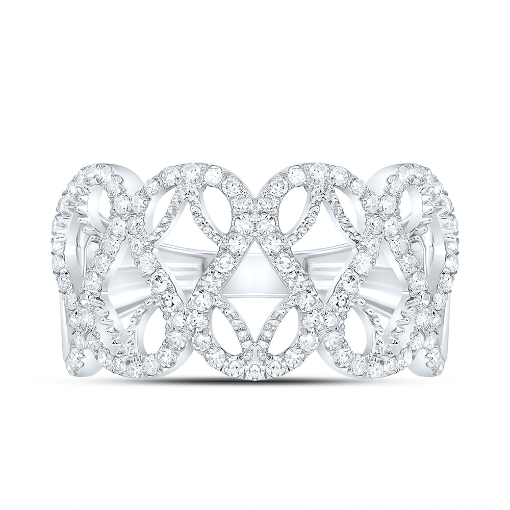 3/8CTW-NAT DIA NK FASHION RING Daisy Joyeria