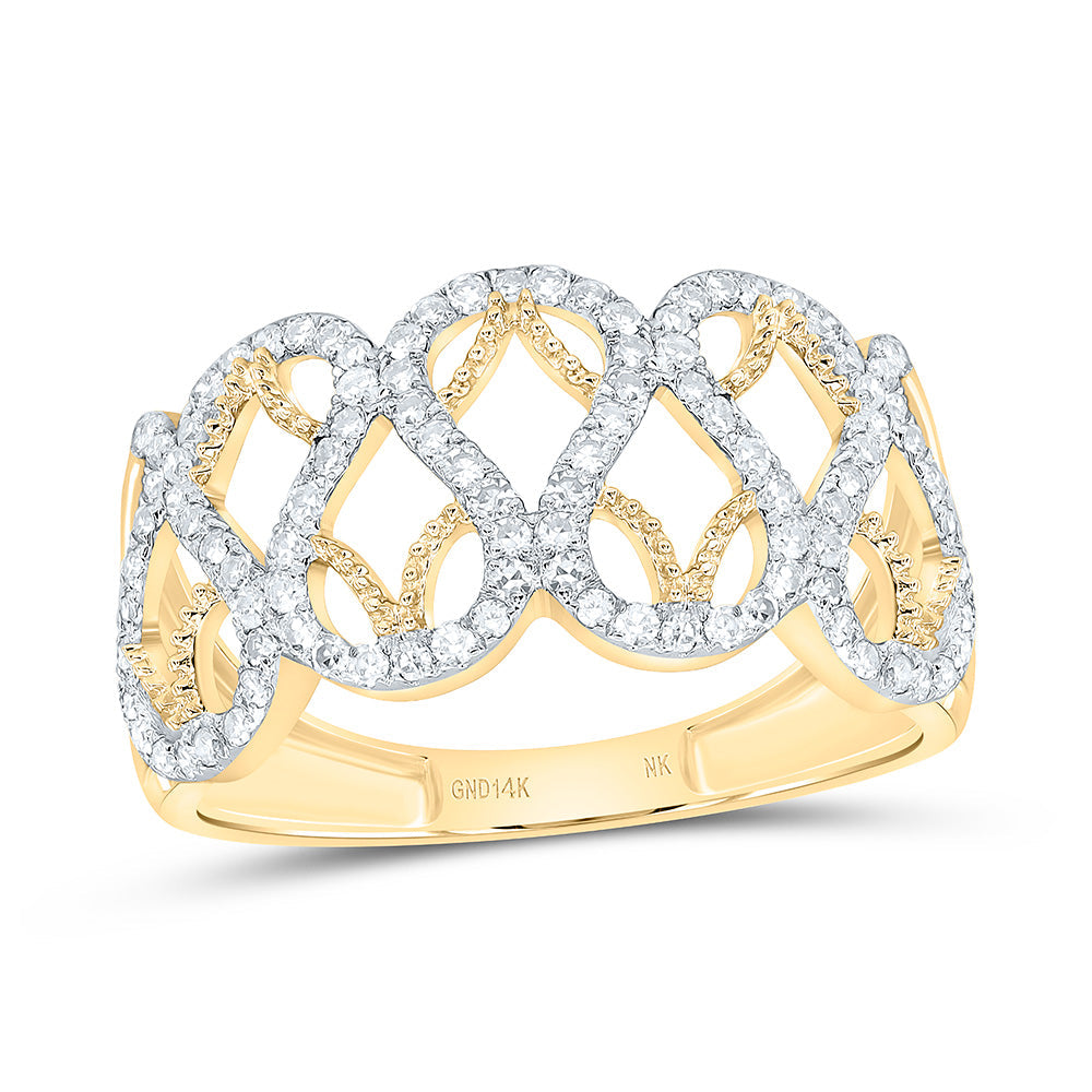 3/8CTW-NAT DIA NK FASHION RING Daisy Joyeria