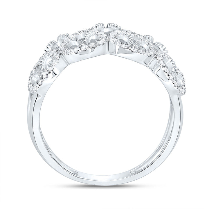 3/8CTW-NAT DIA NK FASHION RING Daisy Joyeria