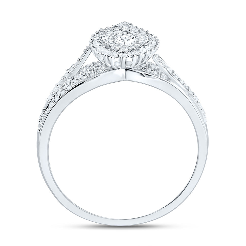 1/2CTW-NAT DIA NK FASHION MARQUISE RING Daisy Joyeria
