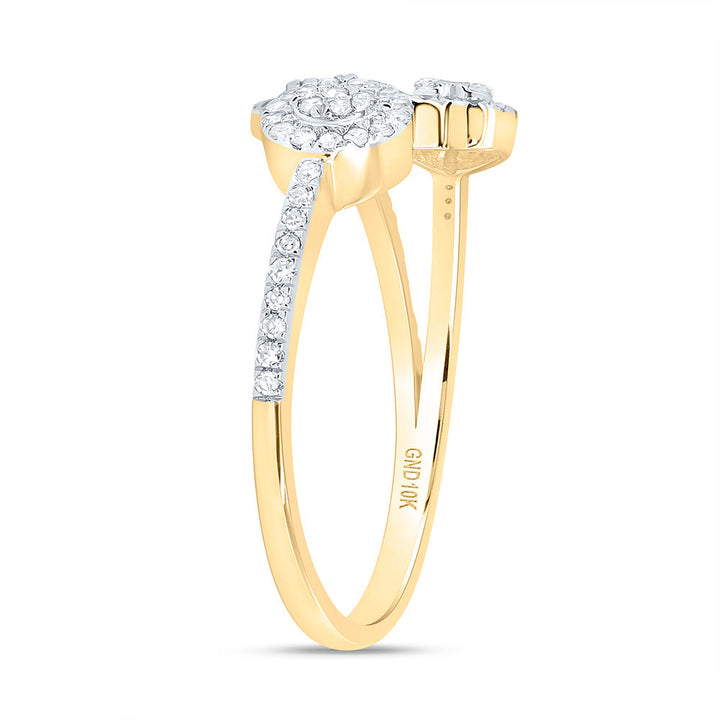1/3CTW-NAT DIA NK FASHION RING Daisy Joyeria