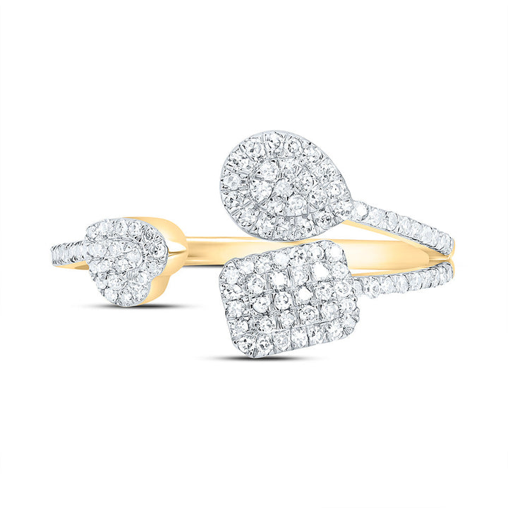 3/8CTW-NAT DIA NK FASHION RING Daisy Joyeria