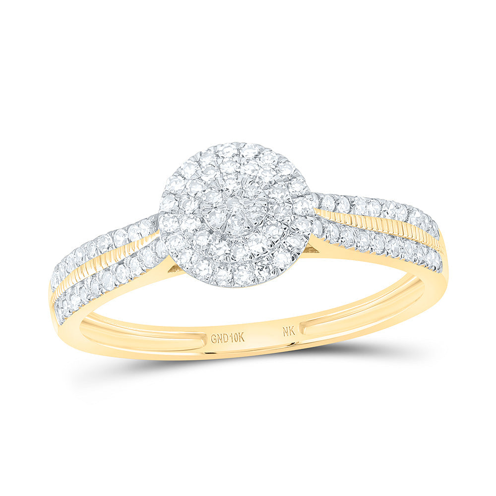 1/3CTW-NAT DIA NK FASHION ROUND RING Daisy Joyeria
