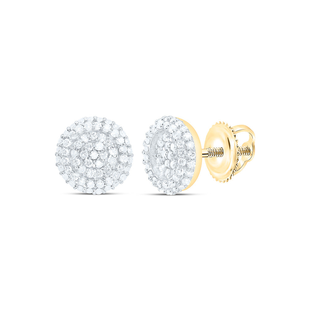 1/3CTW-NAT DIA NK FASHION ROUND EARRING Daisy Joyeria