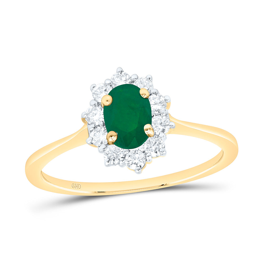 1/4CTW-NAT DIA NK 6X4MM OV-EM NAT GEM RING Daisy Joyeria