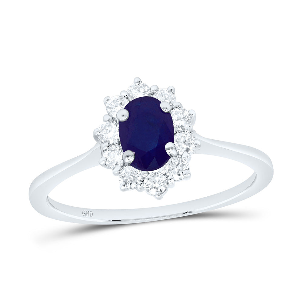1/4CTW-NAT DIA NK 6X4MM OV-BS NAT GEM RING Daisy Joyeria