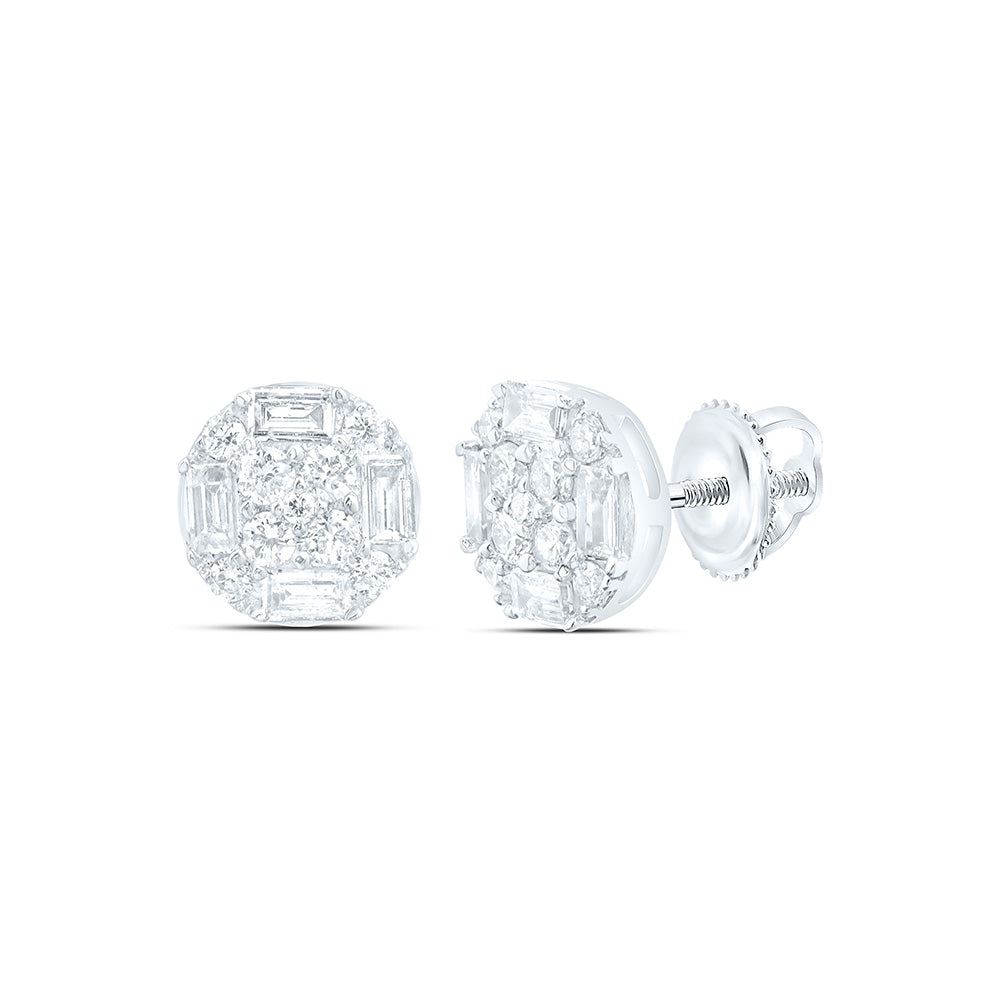 1/4CTW-NAT DIA ANA M FASHION ROUND EARRING Daisy Joyeria