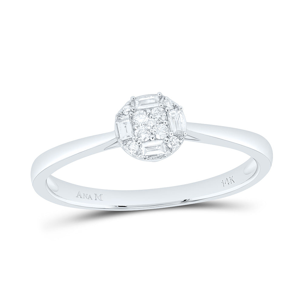 1/8CTW-NAT DIA ANA M FASHION ROUND RING Daisy Joyeria