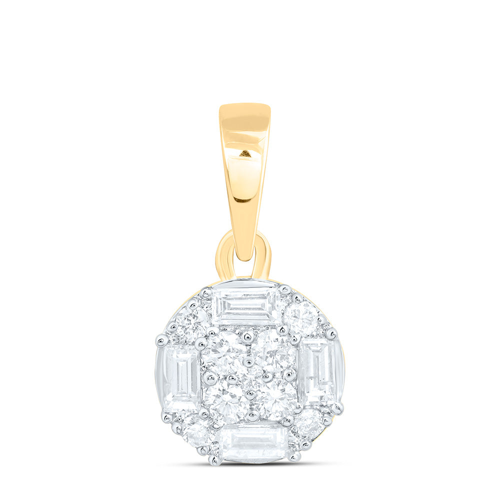 1/3CTW-NAT DIA ANA M FASHION ROUND PENDANT Daisy Joyeria