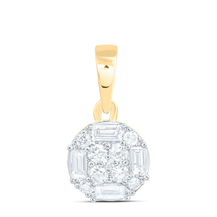 1/3CTW-NAT DIA ANA M FASHION ROUND PENDANT Daisy Joyeria