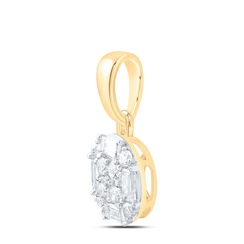 1/3CTW-NAT DIA ANA M FASHION ROUND PENDANT Daisy Joyeria