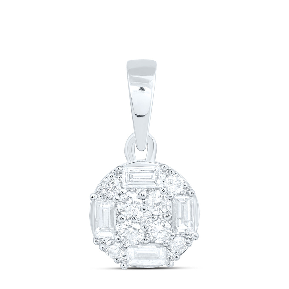 1/3CTW-NAT DIA ANA M FASHION ROUND PENDANT Daisy Joyeria