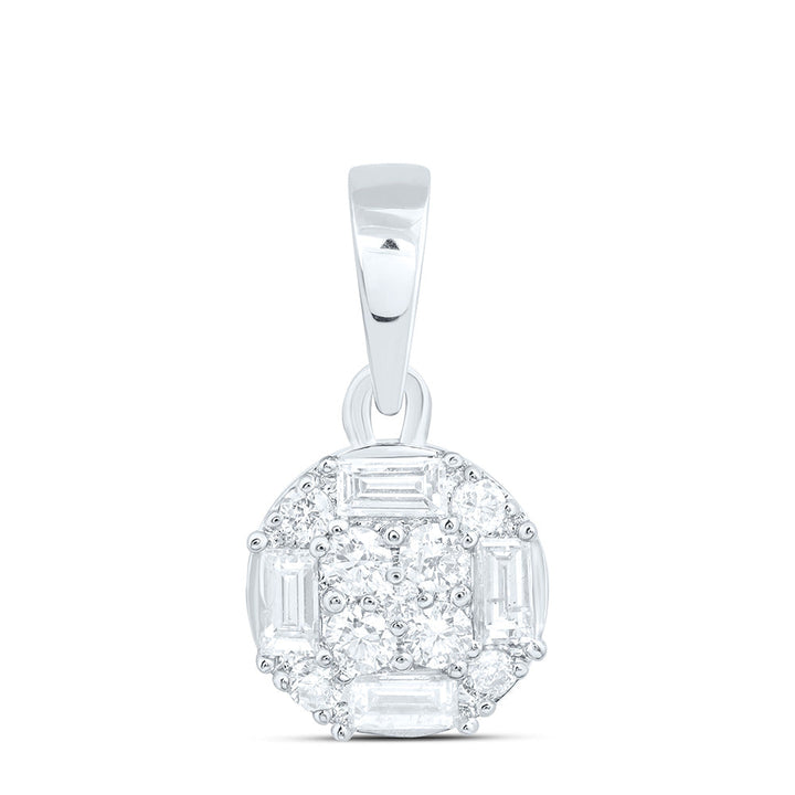 1/3CTW-NAT DIA ANA M FASHION ROUND PENDANT Daisy Joyeria