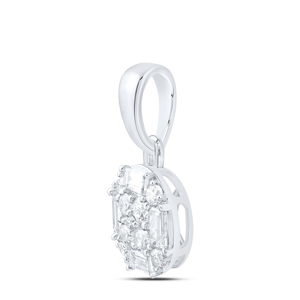 1/3CTW-NAT DIA ANA M FASHION ROUND PENDANT Daisy Joyeria