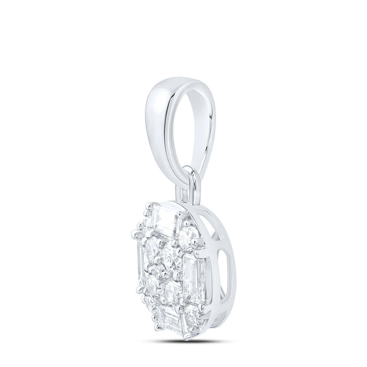 1/3CTW-NAT DIA ANA M FASHION ROUND PENDANT Daisy Joyeria