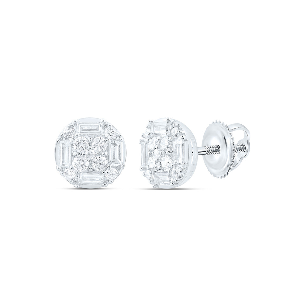 1/2CTW-NAT DIA ANA M FASHION ROUND EARRING Daisy Joyeria