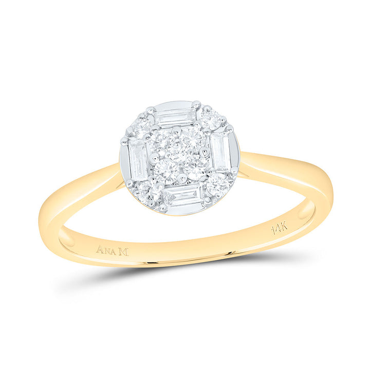 1/4CTW-NAT DIA ANA M FASHION ROUND RING Daisy Joyeria