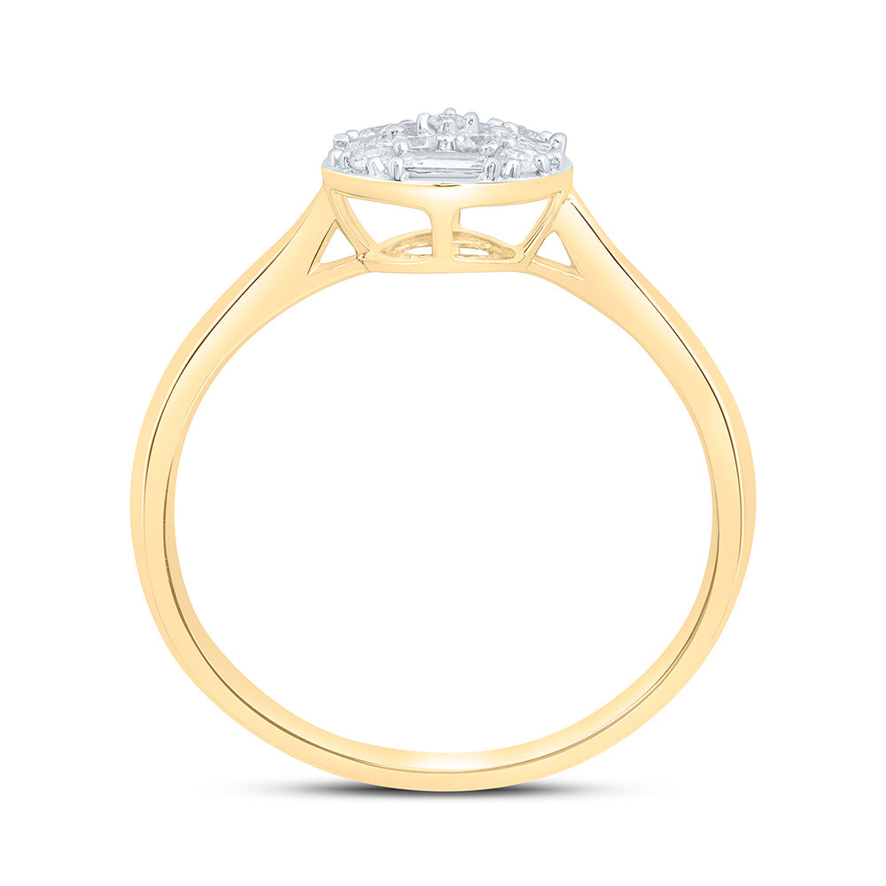 1/4CTW-NAT DIA ANA M FASHION ROUND RING Daisy Joyeria