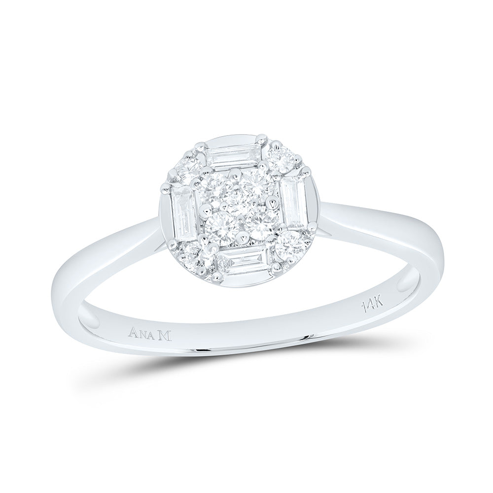 1/4CTW-NAT DIA ANA M FASHION ROUND RING Daisy Joyeria