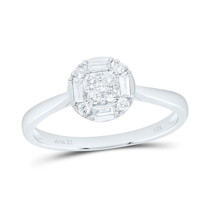 1/4CTW-NAT DIA ANA M FASHION ROUND RING Daisy Joyeria