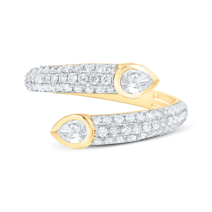 3/4CTW-NAT DIA ANA M FASHION TEAR DROP RING Daisy Joyeria