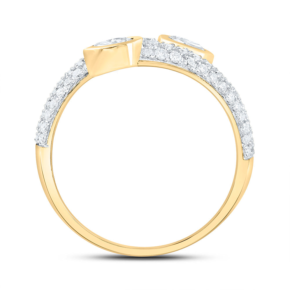 3/4CTW-NAT DIA ANA M FASHION TEAR DROP RING Daisy Joyeria