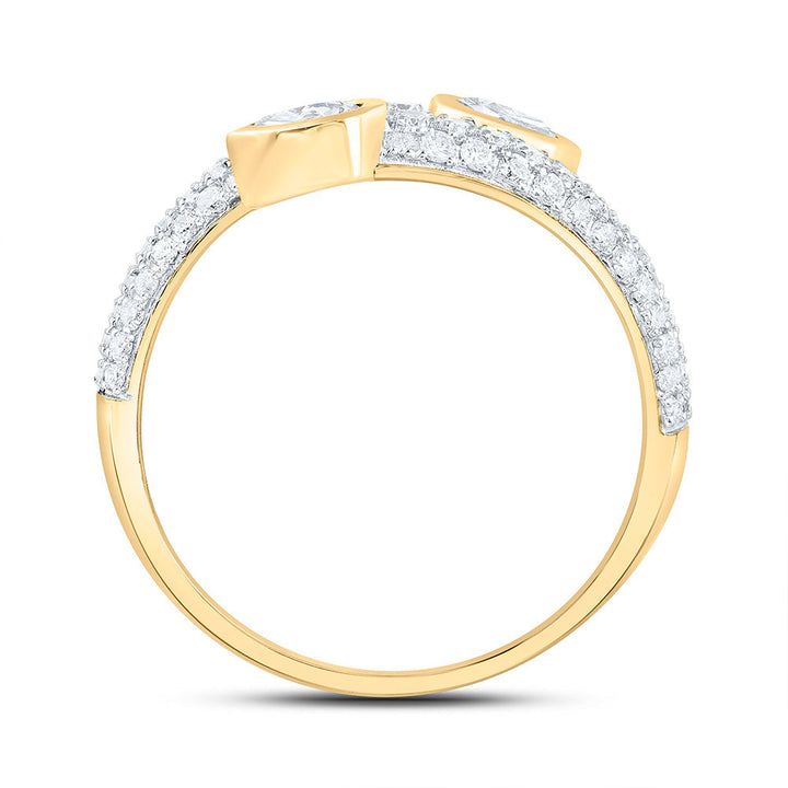 3/4CTW-NAT DIA ANA M FASHION TEAR DROP RING Daisy Joyeria