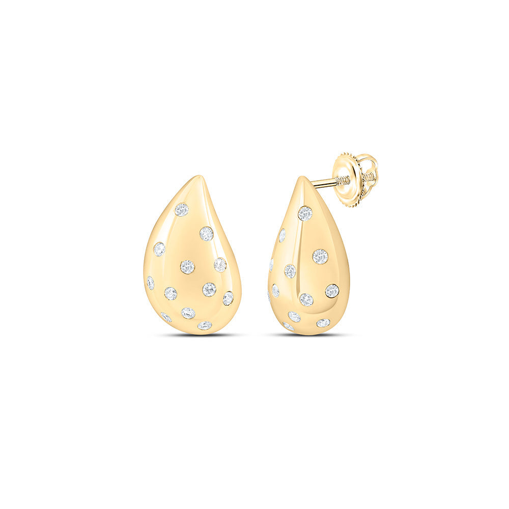 1/2CTW-NAT DIA ANA M FASHION TEAR DROP EARRING Daisy Joyeria