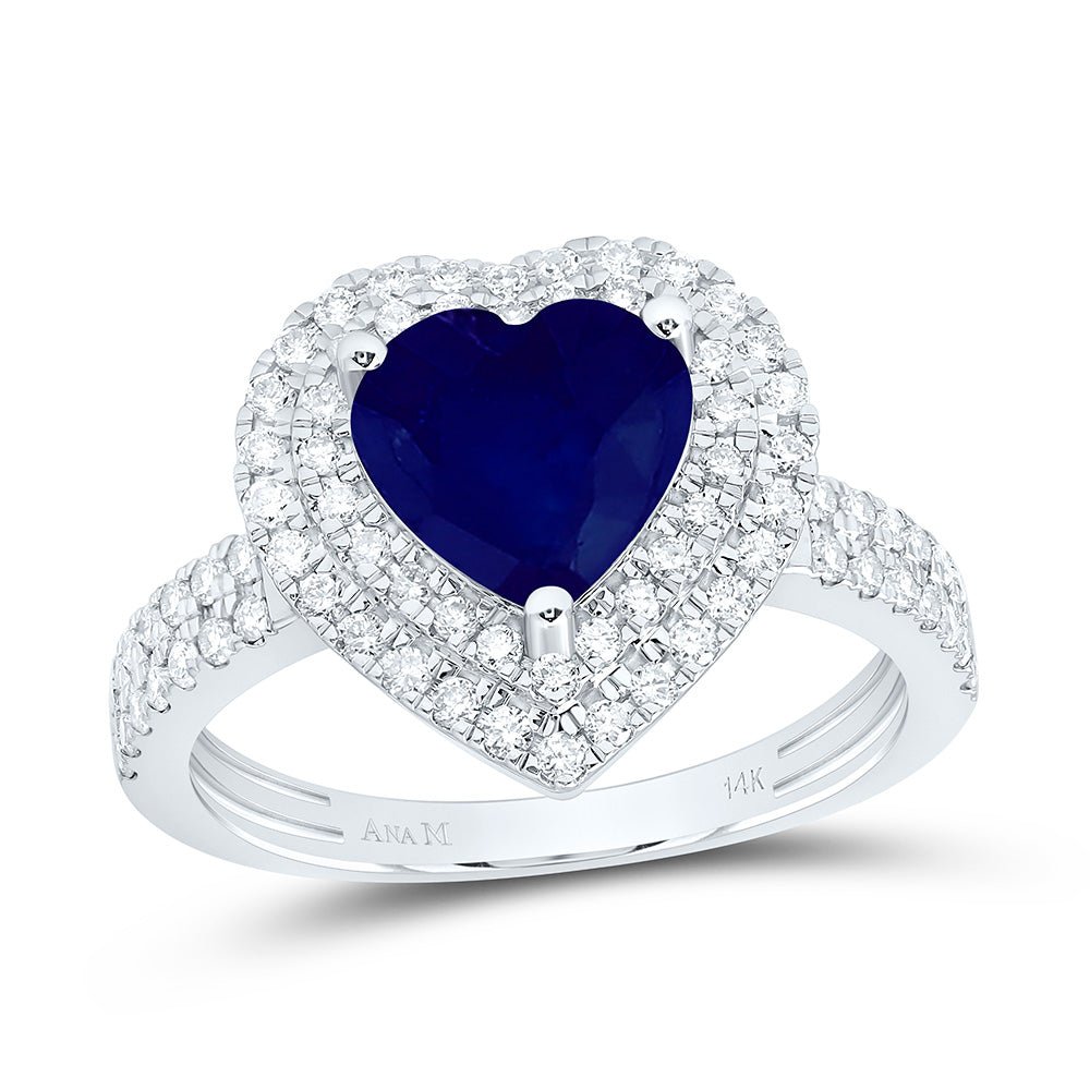 1/2CTW-NAT DIA ANA M 8MM-HT-BS, NAT GEM HEART RING Daisy Joyeria