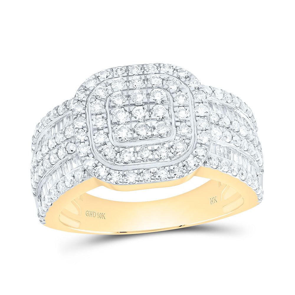 1CTW-NAT DIA NK FASHION CUSHION RING Daisy Joyeria