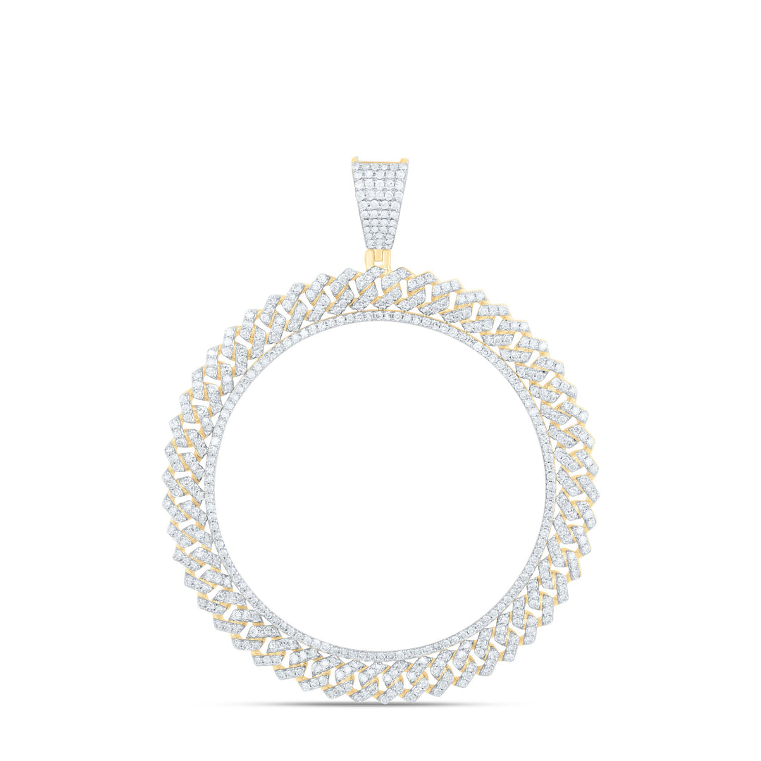 1 1/3CTW-NAT DIA NK LIBERTY COIN BEZEL MENS CHARM Daisy Joyeria