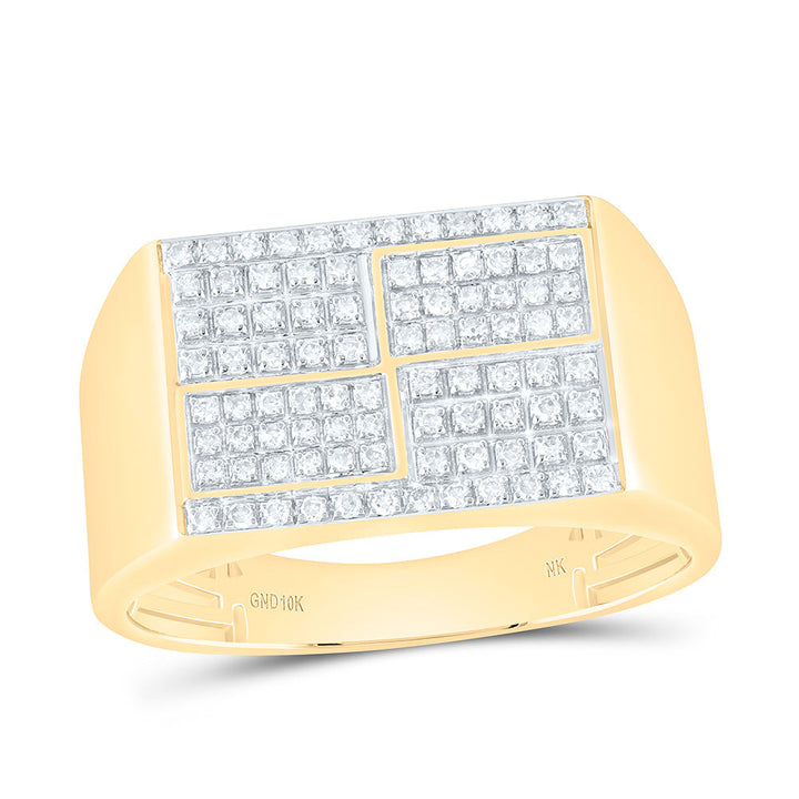 1/3CTW-NAT DIA NK MENS RING Daisy Joyeria
