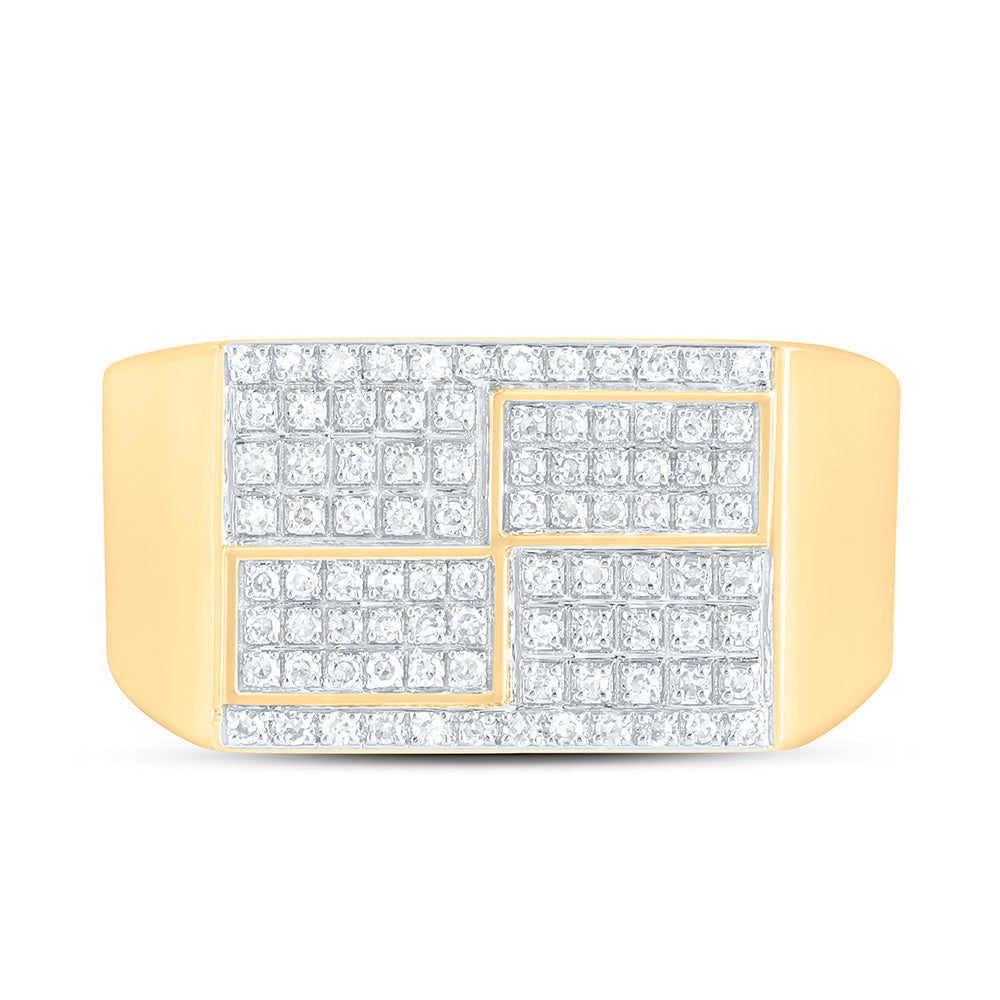 1/3CTW-NAT DIA NK MENS RING Daisy Joyeria
