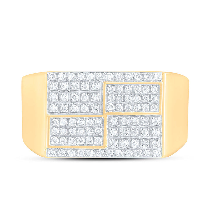 1/3CTW-NAT DIA NK MENS RING Daisy Joyeria