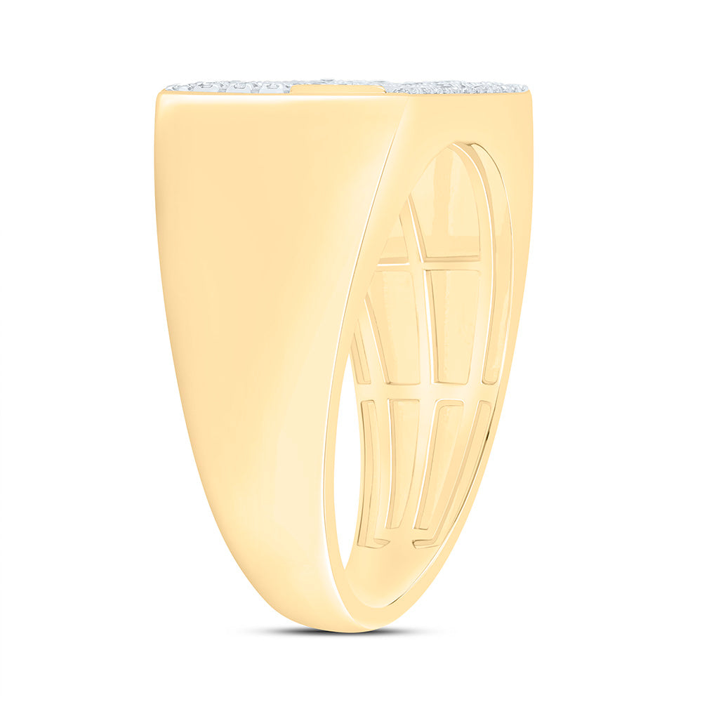 1/3CTW-NAT DIA NK MENS RING Daisy Joyeria