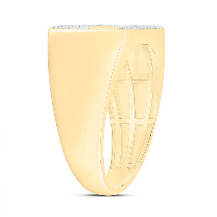 1/3CTW-NAT DIA NK MENS RING Daisy Joyeria