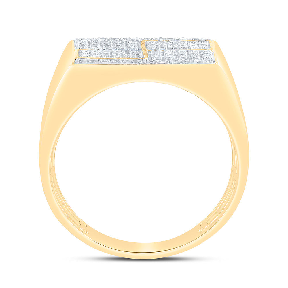 1/3CTW-NAT DIA NK MENS RING Daisy Joyeria