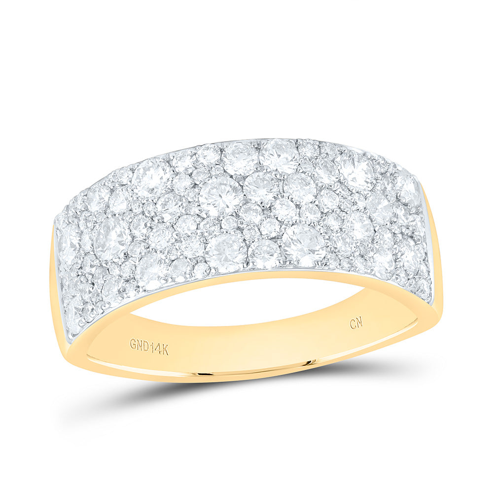 1 7/8CTW-NAT DIA CN MENS BAND Daisy Joyeria
