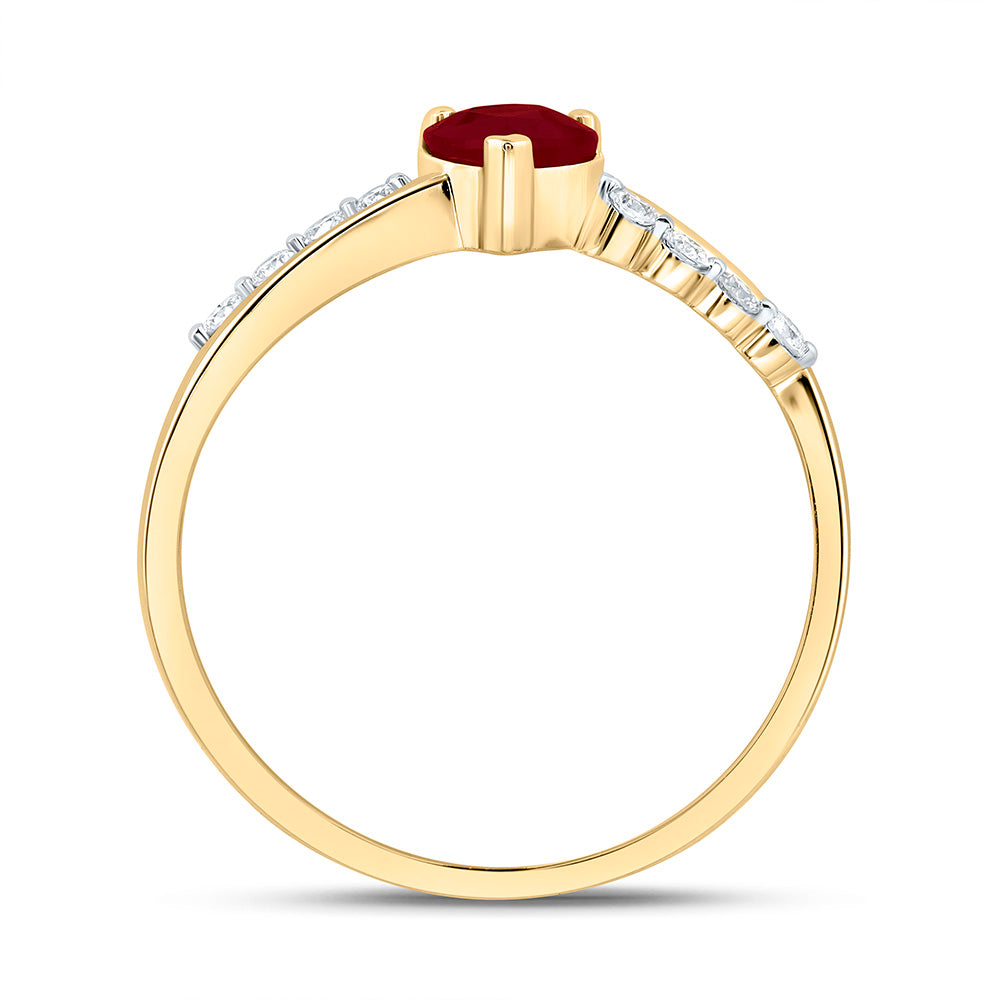 1/8CTW-NAT DIA ANA M 5MM-HT-RU NAT GEM HEART RING Daisy Joyeria