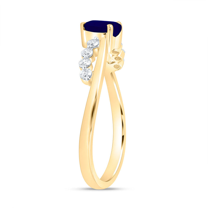 1/8CTW-NAT DIA ANA M 5MM-HT-BS NAT GEM HEART RING Daisy Joyeria