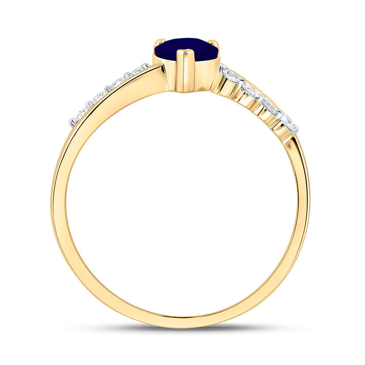 1/8CTW-NAT DIA ANA M 5MM-HT-BS NAT GEM HEART RING Daisy Joyeria