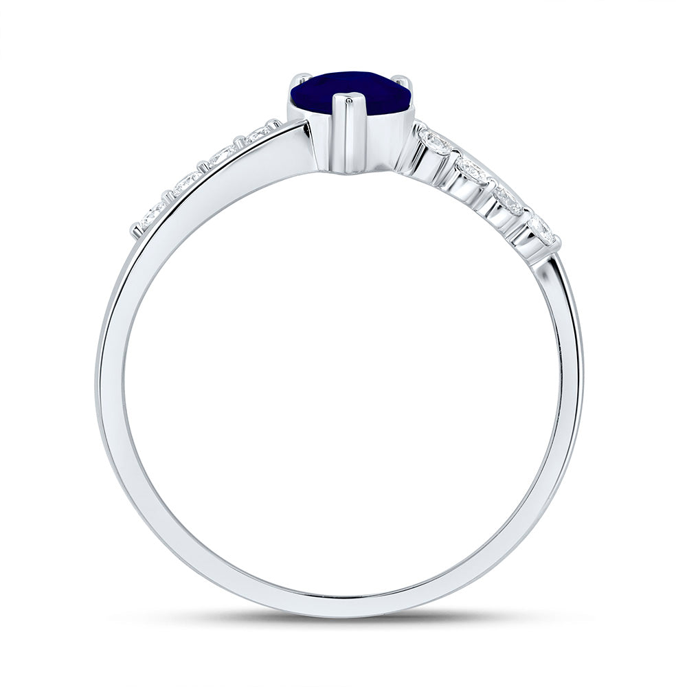 1/8CTW-NAT DIA ANA M 5MM-HT-BS NAT GEM HEART RING Daisy Joyeria