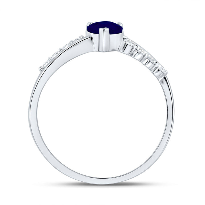 1/8CTW-NAT DIA ANA M 5MM-HT-BS NAT GEM HEART RING Daisy Joyeria