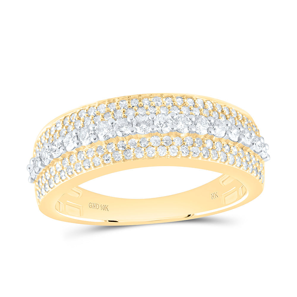 1CTW-NAT DIA NK MENS BAND Daisy Joyeria