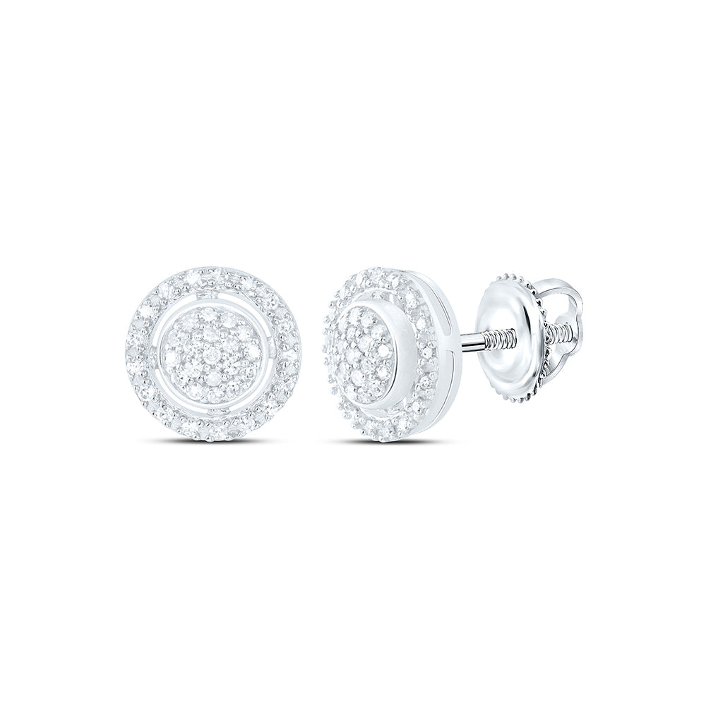 1/5CTW-NAT DIA P1 GIFT ROUND EARRING Daisy Joyeria