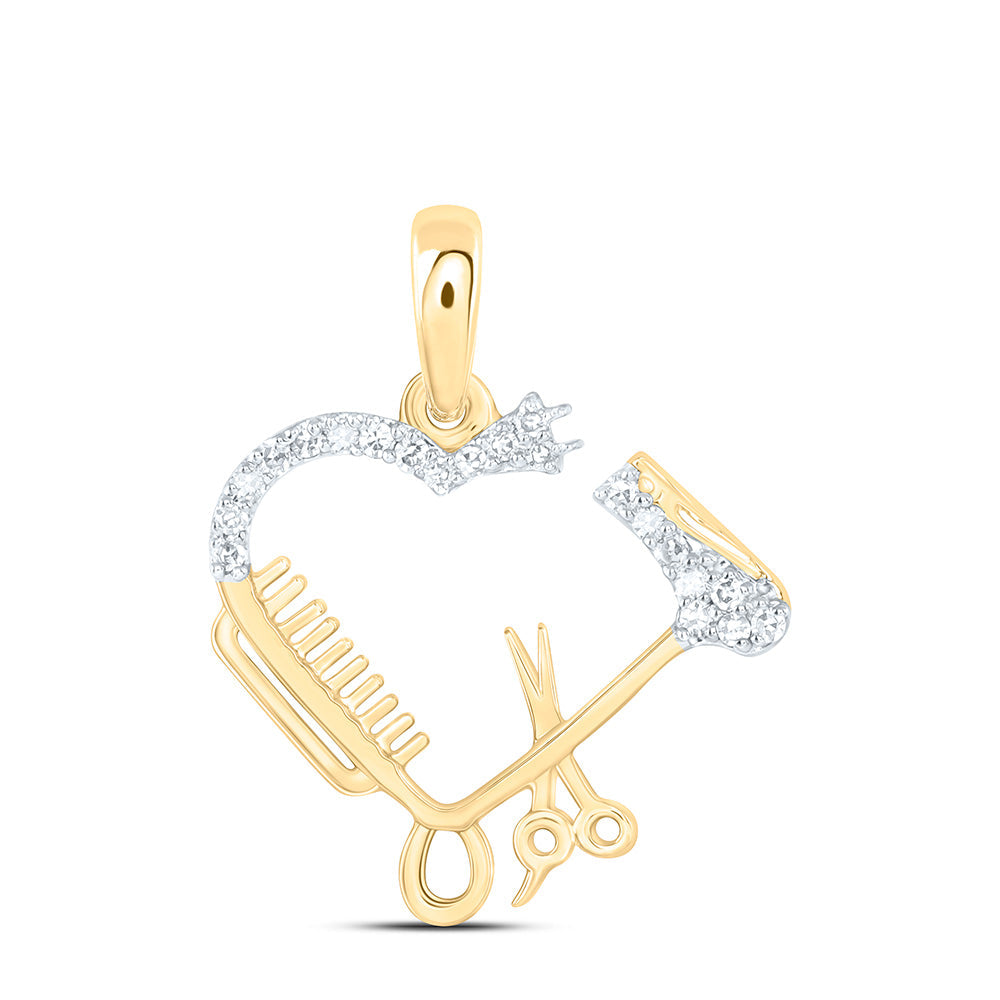 1/12CTW-NAT DIA NK GIFT HEART PENDANT Daisy Joyeria